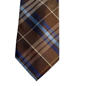 Calvin Klein Plaid Silk Necktie